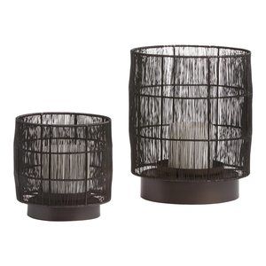 Black Wire Evan Hurricane Candleholder